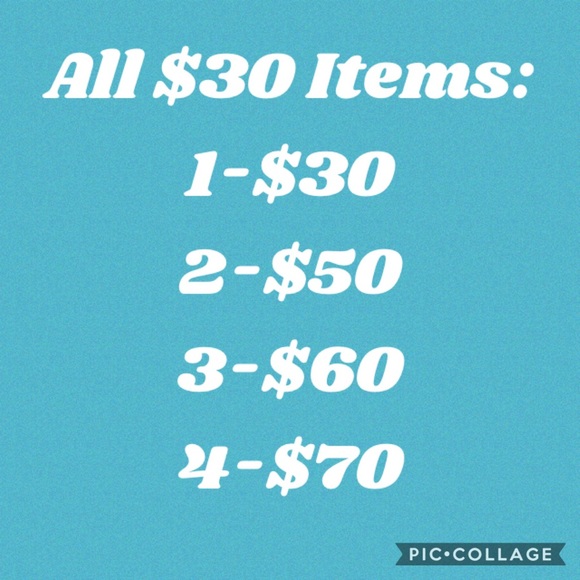 Bundle discount for $30 items - Picture 1 of 3